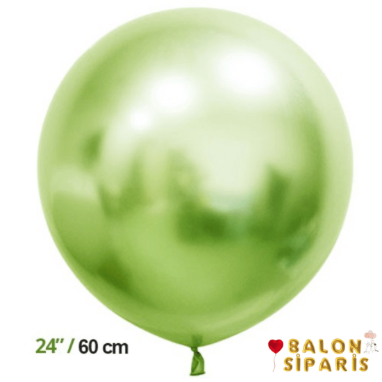 Jumbo Krom Balon Açık Yeşil 60 cm