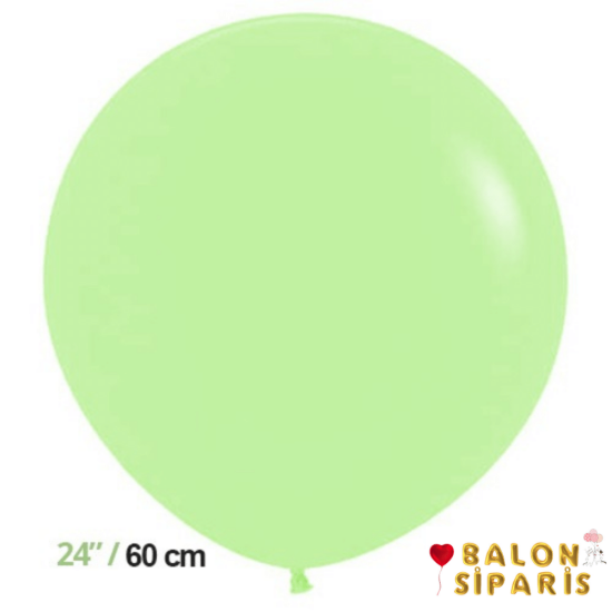 Jumbo Balon Makaron Yeşil 60 cm