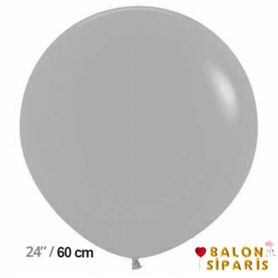Jumbo Balon Gri 60 cm