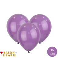 Pastel Lavanta Rengi Balon 15 Adet Pastel Lavanta Rengi Balon 15 Adet