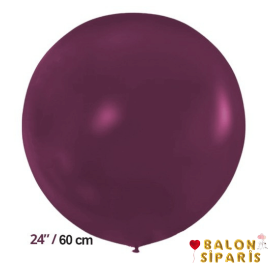 Jumbo Balon Mürdüm 60 cm