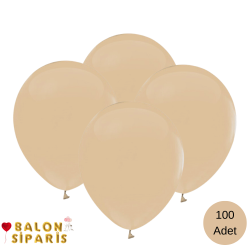 Pastel Ten Rengi Balon 100 Adet