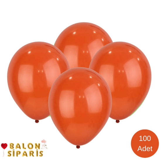 Pastel Terrakota Rengi Balon 100 Adet