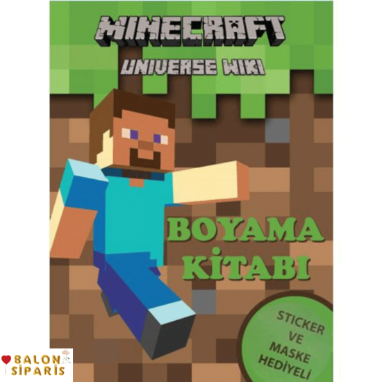 Minecraft Boyama Kitabı Stickerlı (16 Sayfa)