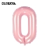 0 Rakam Folyo Balon Pembe 76 Cm