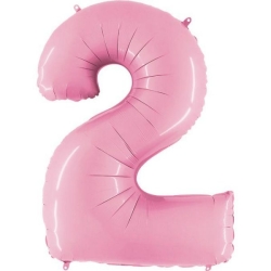 2 Rakam Folyo Balon Pembe 76 Cm