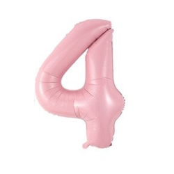 4 Rakam Folyo Balon Pembe 76 Cm