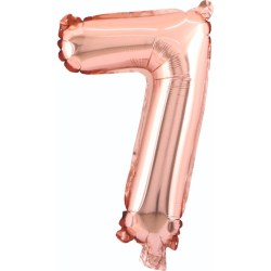 7 Rakam Rosegold Renk Balon  76 Cm