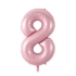 8 Rakam Folyo Balon Pembe 76 Cm