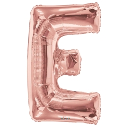 E - Harf Folyo Balon RoseGold 100 cm