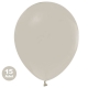 Gri Pastel Balon 15 Adet