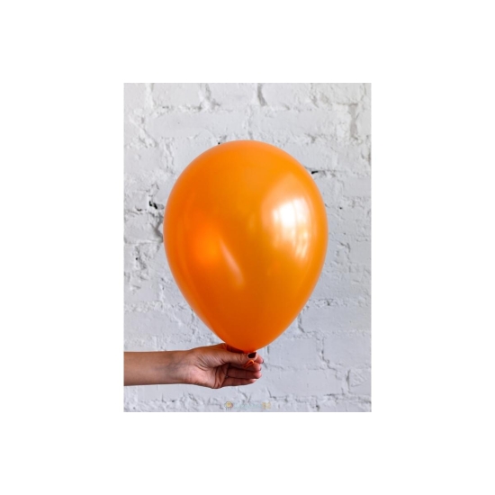 Turuncu Metalik Balon 15 Adet