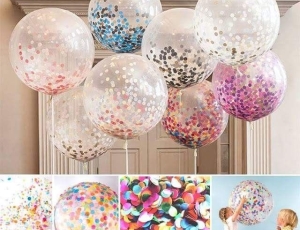Işıltılı Kutlamalar: Şeffaf Pul Dolgulu Uçan Balonlar ile Fark Yaratın