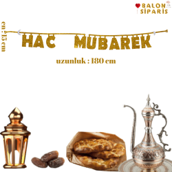 Hac Mubarek Yazısı Gold