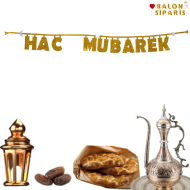 Hac Mubarek Yazısı Gold