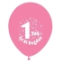 1. Yaş Doğum Günü Balonu Pembe  - 15 Adet
