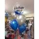 Uçan Şeffaf  Tüylü Balon 60 cm