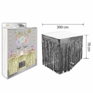 Siyah Püsküllü Masa Eteği 70*300 cm Siyah Püsküllü Masa Eteği 70*300 cm