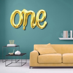 One Folyo Balon Altın 50x107 cm