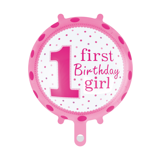 1.Yaş Kız Doğum Günü Folyo Balon