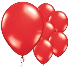 Metalik Kırmızı Balon 100 Adet