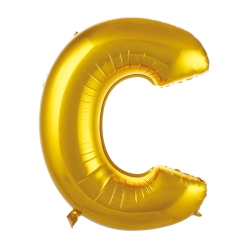 C- Harf 40 Inc Gold Renk Balon 100 Cm