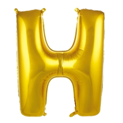 H- Harf 40 Inc Gold Renk Balon 100 Cm