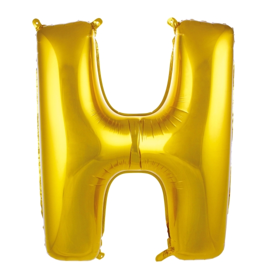 H Harf Folyo Balon Gold 40 Cm