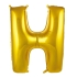 H Harf Folyo Balon Gold 40 Cm