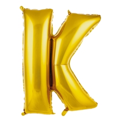 K- Harf 40 Inc Gold Renk Balon 100 Cm