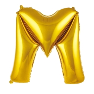 M Harf Folyo Balon Gold 86 Cm M Harf Folyo Balon Gold 86 Cm