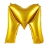 M Harf Folyo Balon Gold 40 Cm