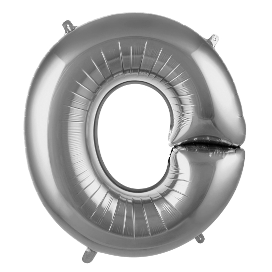 O- Harf Gümüş Renk Balon 100 Cm