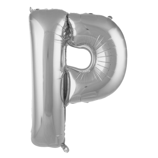 P- Harf 40 Inc Gümüş Renk Balon 100 Cm