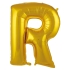 R Harf Folyo Balon Gold 86 Cm