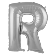 R- Harf Folyo Balon Gümüş 40 Cm R- Harf Folyo Balon Gümüş 40 Cm