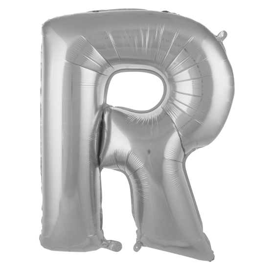 R- Harf Gümüş Renk Balon 100 Cm