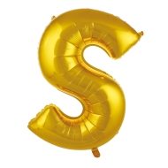 S Harf Folyo Balon Gold 86 Cm