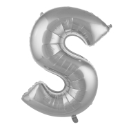 S- Harf Folyo Balon Gümüş 40 Cm