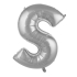 S- Harf Folyo Balon Gümüş 40 Cm