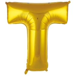 T Harf Folyo Balon Gold 86 Cm