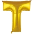 T Harf Folyo Balon Gold 40 Cm