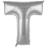 T- Harf Gümüş Renk Balon 100 Cm