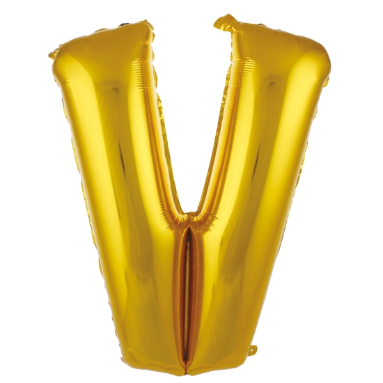 V- Harf 40 Inc Gold Renk Balon 100 Cm
