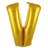 V- Harf Folyo Balon Gold 40 Cm