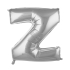 Z Harfi Gümüş Renk Folyo Balon 86 Cm