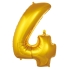 4- Rakam Folyo Balon Gold 40 Cm