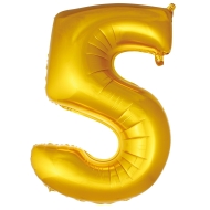 5- Rakam Folyo Balon Gold 76 Cm 5- Rakam Folyo Balon Gold 76 Cm