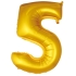 5- Rakam Folyo Balon Gold 76 Cm