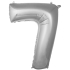 7- Rakam Folyo Balon Gümüş 40 Cm